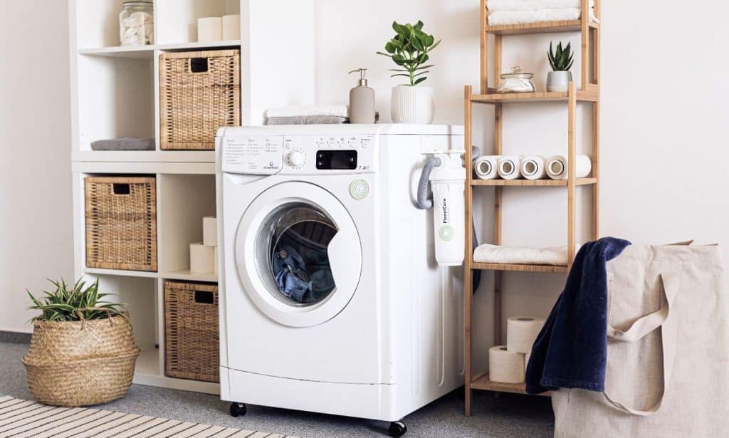 Laundry room in apartment in Berwyn, Pennsylvania