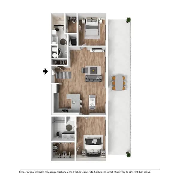 1100 furn 1612 with patio apt 422
