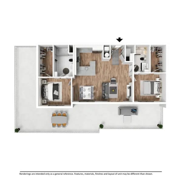 927 furn with patio apt 408 420